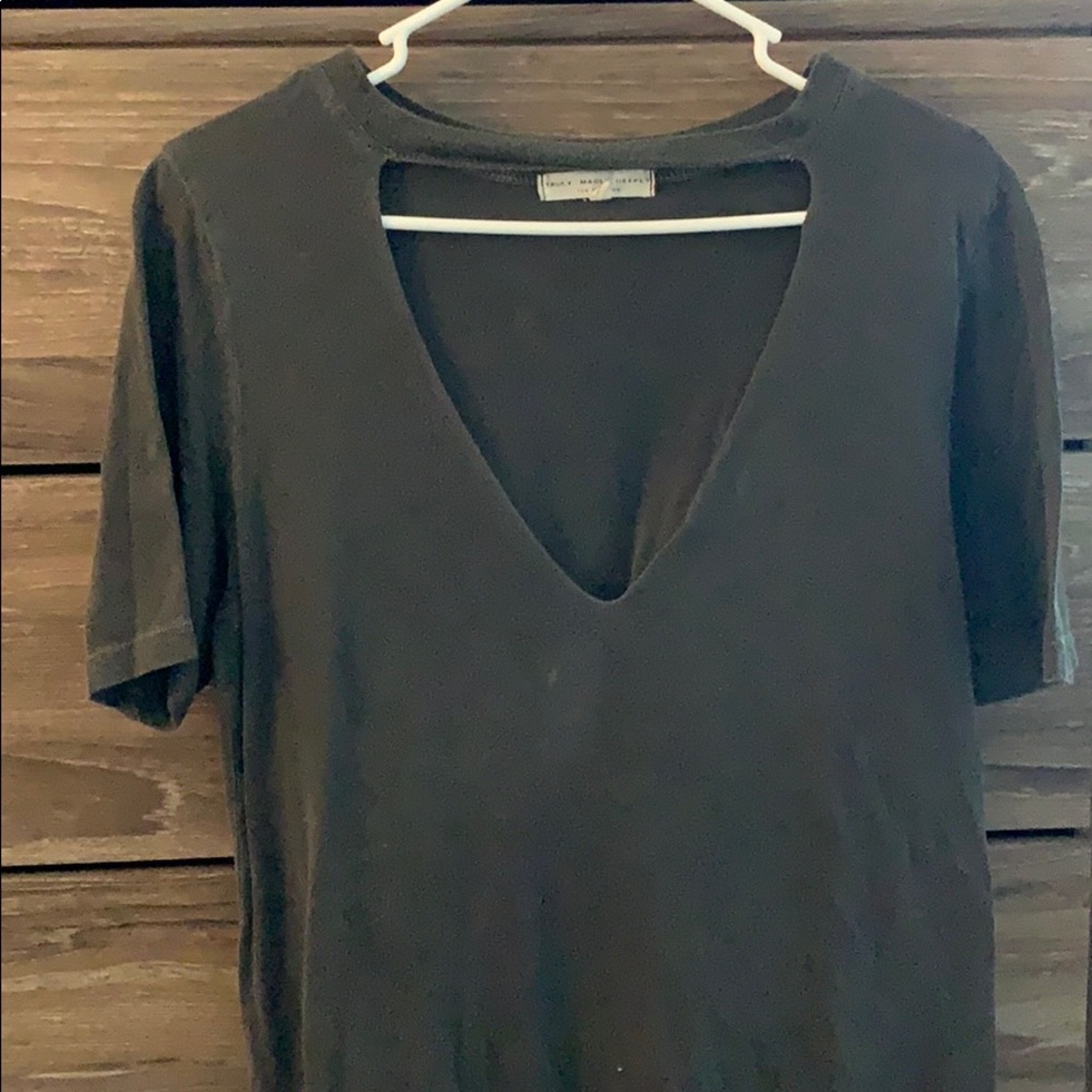 Cut Out V-Neck